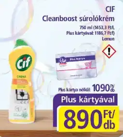 PlusMarket Cif cleanboost súrolókrém ajánlat