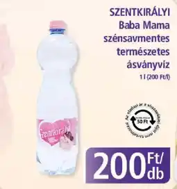 PlusMarket Szentkirályi baba mama természetes ásványvíz ajánlat