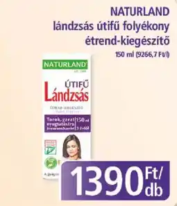 PlusMarket Naturland lándzsás útifű folyékony étrend-kiegészítő ajánlat