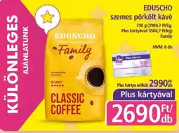 PlusMarket Eduscho szemes pörkölt kávé ajánlat