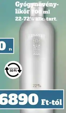 Family Diszkont Gyógynövény-likőr ajánlat