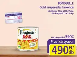 PlusMarket Bonduelle gold szuperédes kukorica ajánlat