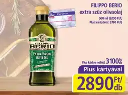 PlusMarket Filippo Berio extra szüz olívaolaj ajánlat