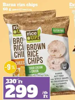 Family Diszkont rice up brown rice chips ajánlat