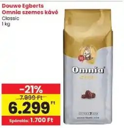 Spar Douwe Egberts Omnia szemes kávé ajánlat