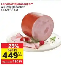 Spar Landhof tálalósonka ajánlat