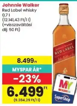 Spar Johnnie Walker ajánlat