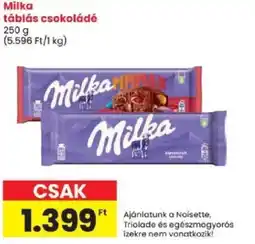 Spar Milka táblás csokoládé ajánlat