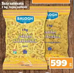 Vil-For Balogh száraztészta ajánlat