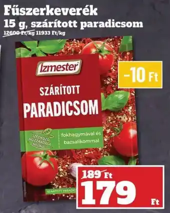 Izmester szárított paradicsom