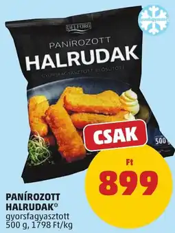 PENNY Delforg panírozott halrudak ajánlat