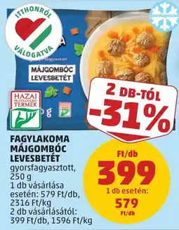 PENNY Fagylakoma májgombóc levesbetét ajánlat