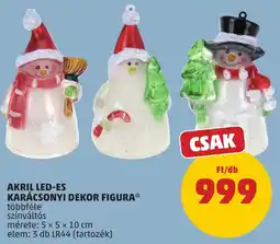 PENNY Akril led-es karácsonyi dekor figura ajánlat