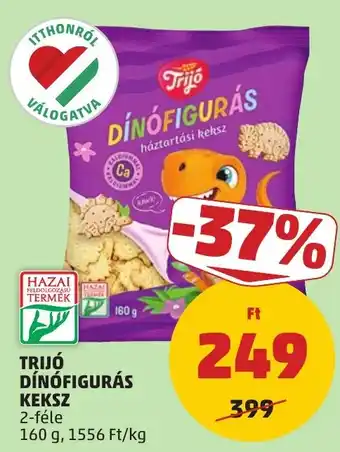 Trijó dinófigurás keksz
