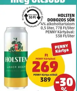 PENNY Holsten dobozos sör ajánlat