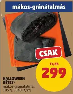 PENNY Halloween rétes* mákos-gránátalmás ajánlat
