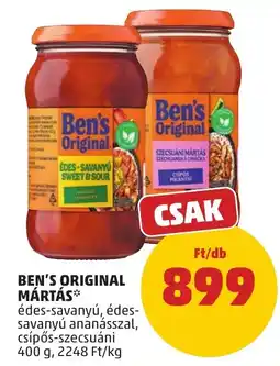 PENNY Ben's original mártás ajánlat