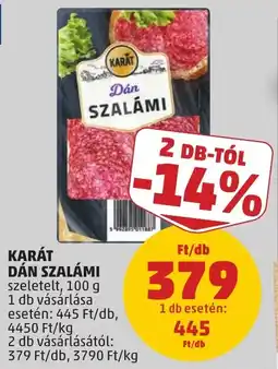 PENNY Karát dán szalámi ajánlat