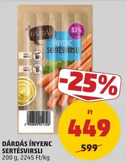 PENNY Dárdás ínyenc sertésvirslí ajánlat