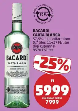 PENNY Bacardi carta blanca ajánlat