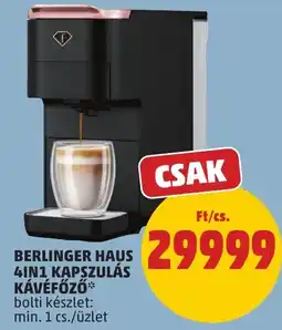 PENNY Berlinger Haus 4in1 kapszulás kávéfőző ajánlat