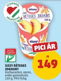PENNY Sissy réteges joghurt ajánlat