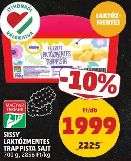 PENNY Sissy laktózmentes trappista sajt ajánlat