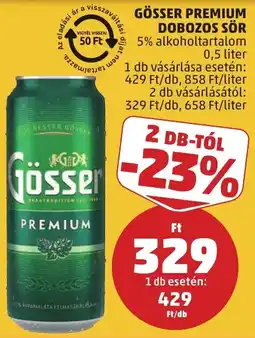 PENNY Gösser premium ajánlat