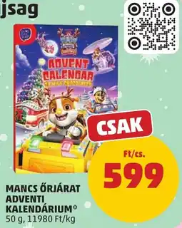 PENNY Mancs Őrjárat adventi kalendárium ajánlat