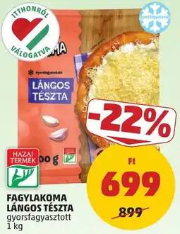 PENNY Fagylakoma lángos tészta ajánlat