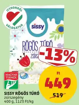 PENNY Sissy rögös túró ajánlat
