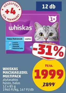 PENNY Whiskas macskaeledel multipack ajánlat