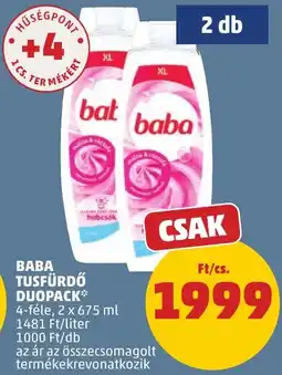 PENNY Baba tusfürdő duopack ajánlat