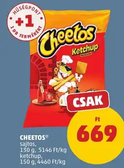 PENNY Cheetos sajtos, ketchup ajánlat