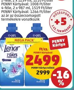 PENNY Lenor 7 days fresh bed ajánlat