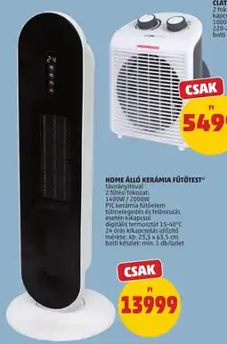 PENNY Home álló kerámia fűtőtest ajánlat