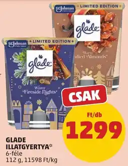 PENNY Glade illatgyertya ajánlat