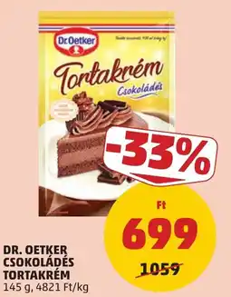 PENNY Dr. Oetker csokoládés tortakrém ajánlat