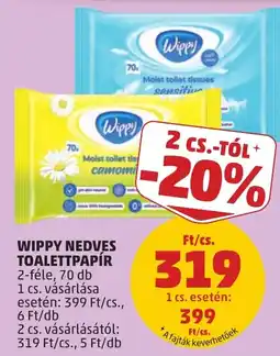 PENNY Wippy nedves toalettpapír ajánlat