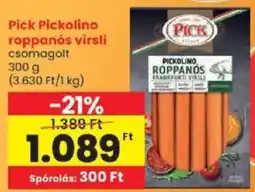Spar Pick roppanós virsli ajánlat