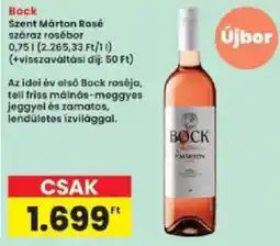 Interspar Bock száraz rosébor ajánlat