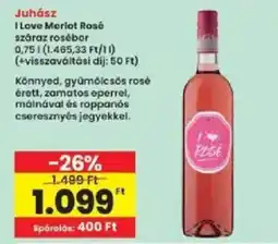 Interspar Juhász i love merlot rosé ajánlat