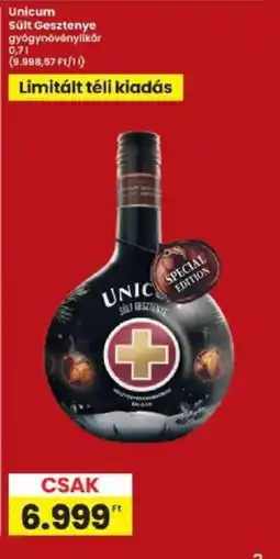 Interspar Unicum sült gesztenye ajánlat