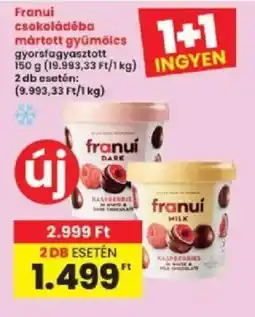Interspar franui gyorsfagyasztott ajánlat
