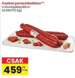 Spar Csabai parasztkolbász ajánlat
