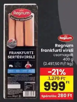 Spar Regnum frankfurti virsli ajánlat