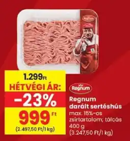 Spar Regnum darált sertéshús ajánlat