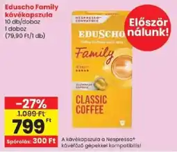 Spar Eduscho family kávékapszula ajánlat