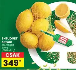 Spar S-budget citrom ajánlat