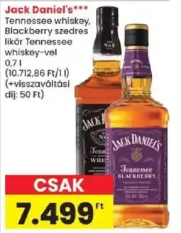 Spar jack daniel's tennessee whiskey ajánlat